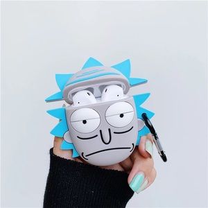 Rick 3D silicone AirPods case from rick and morty